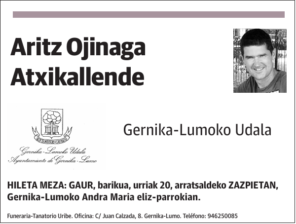 Aritz Ojinaga Atxikallende