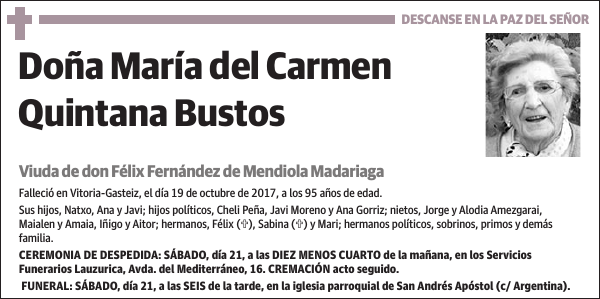 María del Carmen Quintana Bustos