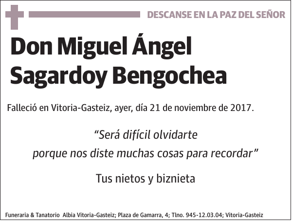 Miguel Ángel Sagardoy Bengochea