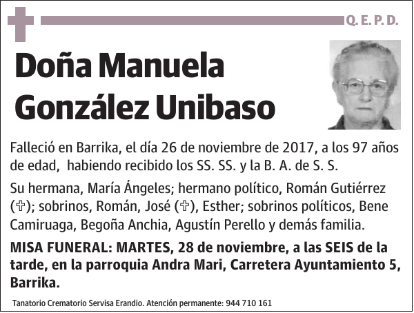 Manuela González Unibaso