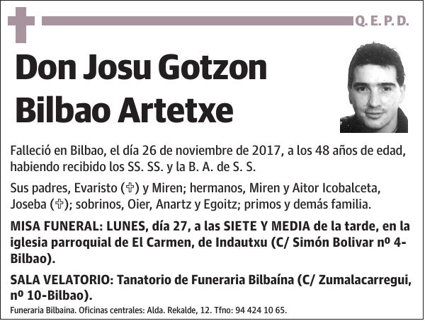 Josu Gotzon Bilbao Artetxe