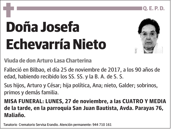 Josefa Echevarría Nieto