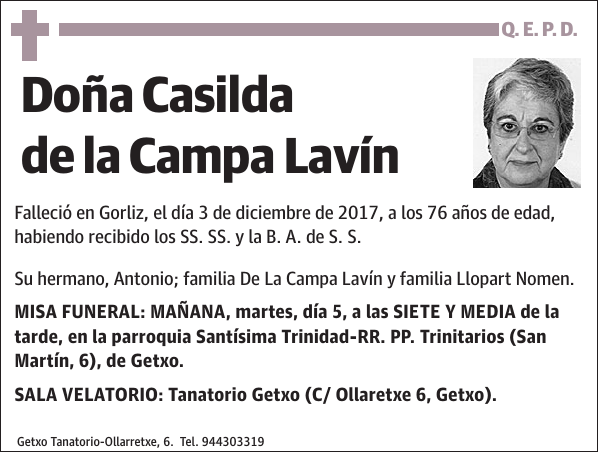 Casilda de la Campa Lavín