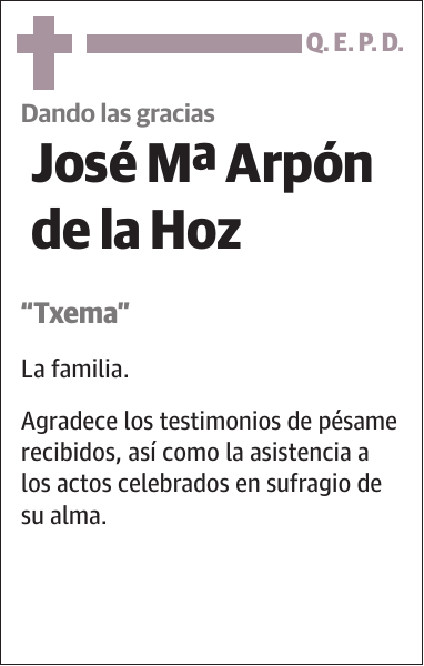 José Mª Arpón de la Hoz