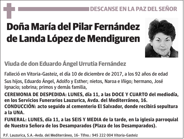 María del Pilar Fernández de Landa López de Mendiguren