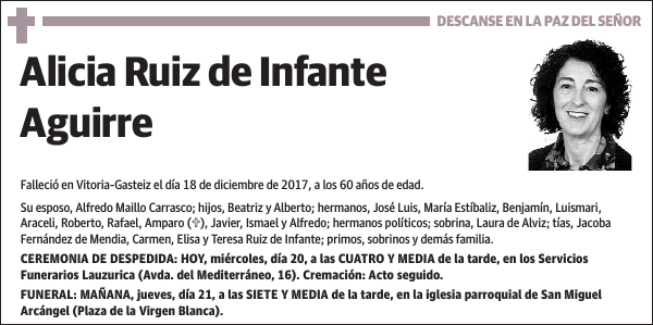 Alicia Ruiz de Infante Aguirre