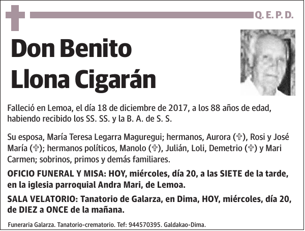 Benito Llona Cigarán