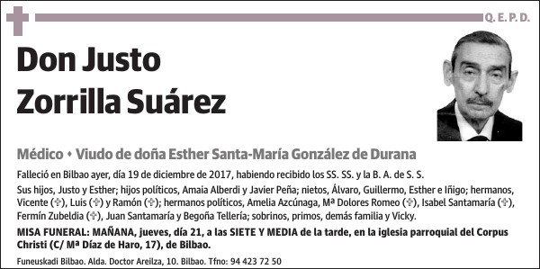 Justo Zorrilla Suárez