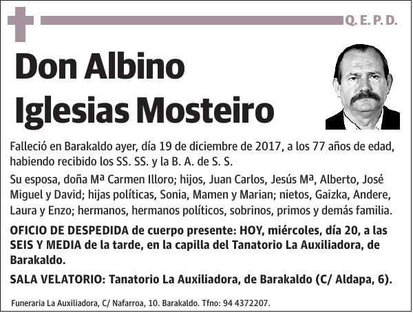 Albino Iglesias Mosteiro