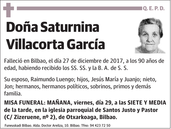 Saturnina Villacorta García