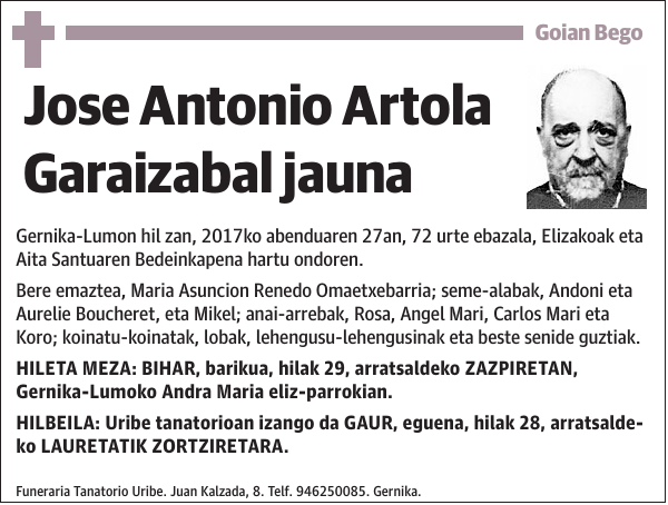 Jose Antonio Artola Garaizabal