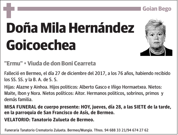 Mila Hernández Goicoechea