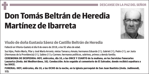 Tomás Beltrán de Heredia Martínez de Ibarreta