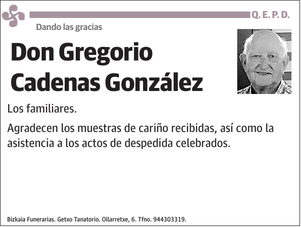 Gregorio Cadenas González