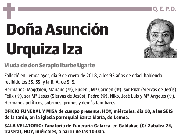 Asunción Urquiza Iza