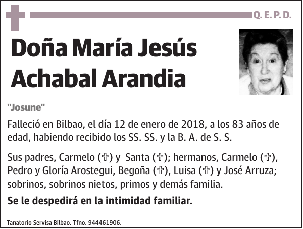 María Jesús Achabal Arandia