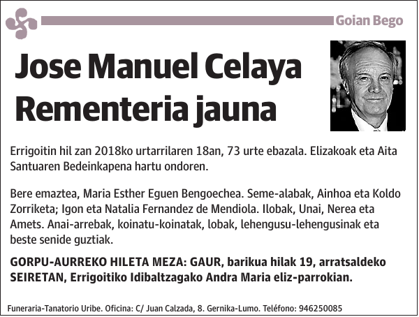Jose Manuel Celaya Rementeria