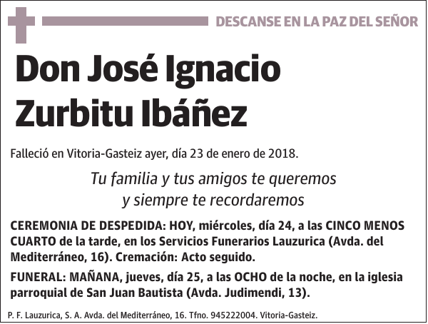 José Ignacio Zurbitu Ibáñez
