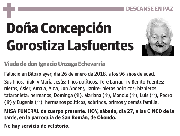 Concepción Gorostiza Lasfuentes