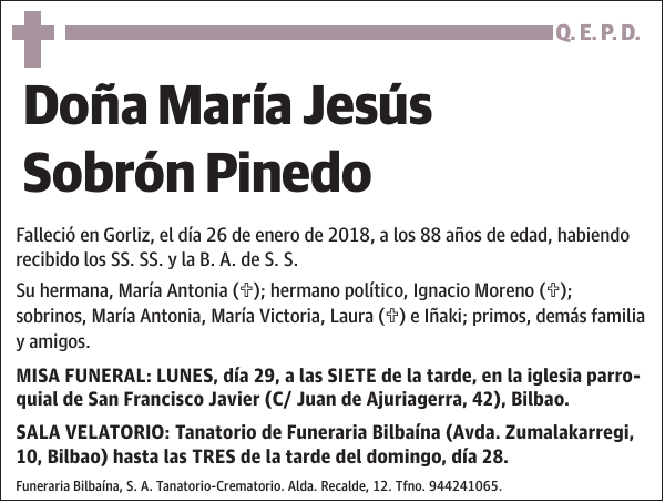 María Jesús Sobrón Pinedo
