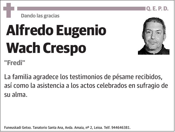 Alfredo Eugenio Wach Crespo