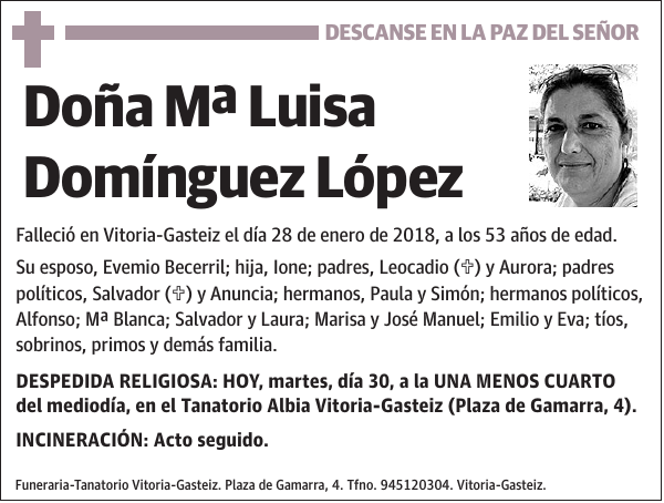 Mª Luisa Domínguez López