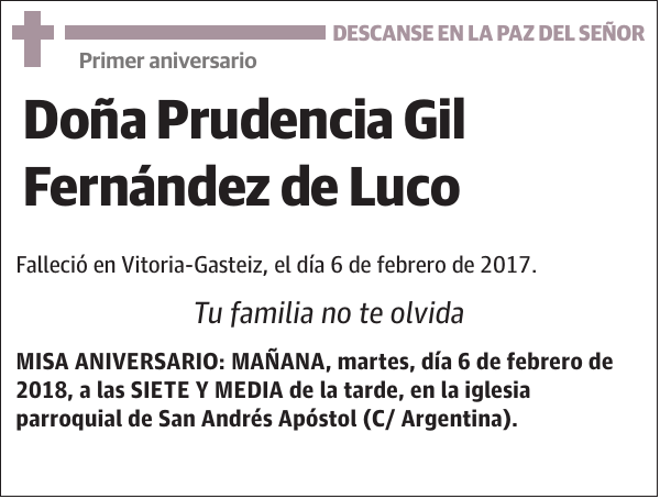 Prudencia Gil Fernández de Luco