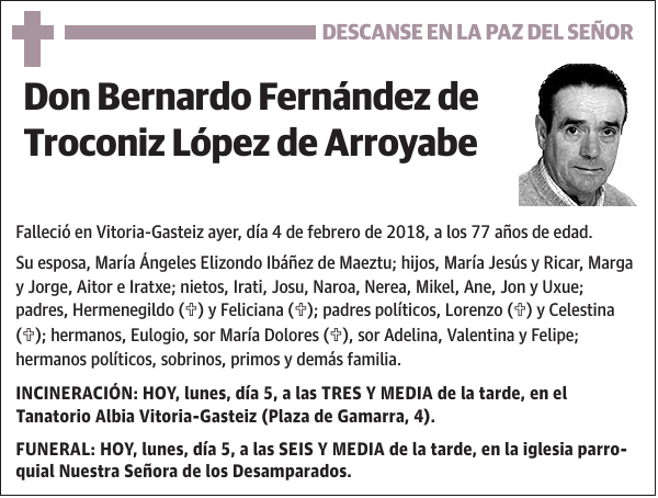 Bernardo Fernández de Troconiz López de Arroyabe