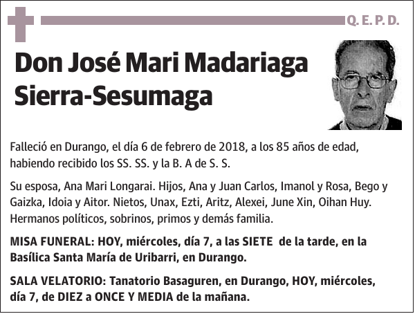 José Mari Madariaga Sierra-Sesumaga