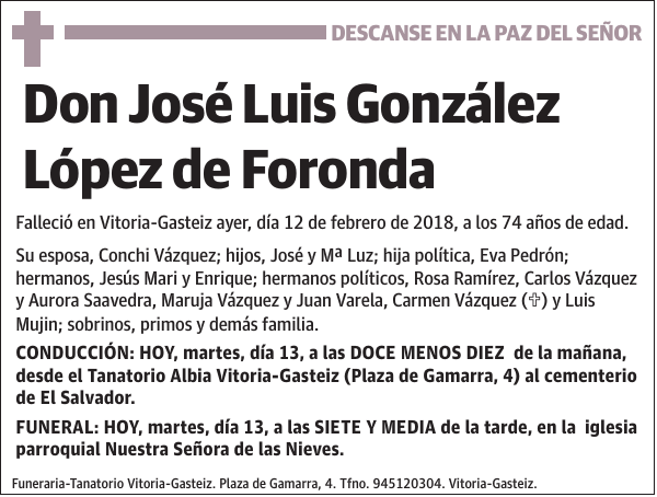 José Luis González López de Foronda