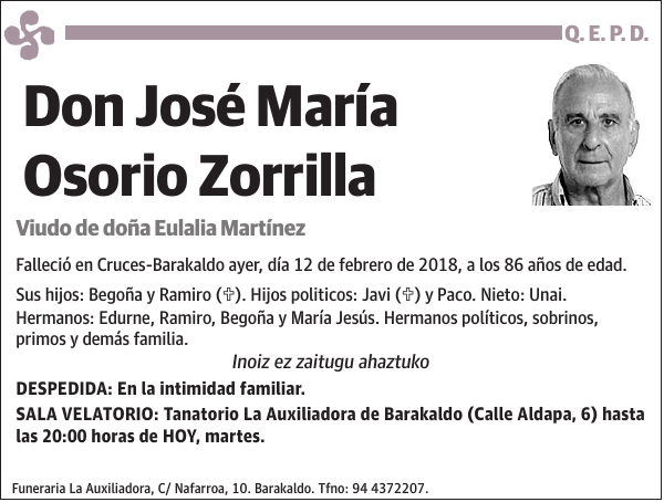José María Osorio Zorrilla