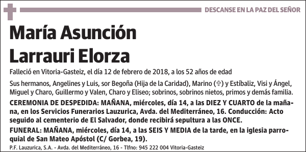 María Asunción Larrauri Elorza