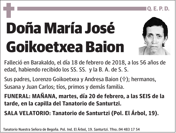 María José Goikoetxea Baion