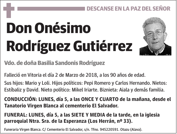 Onésimo Rodríguez Gutiérrez