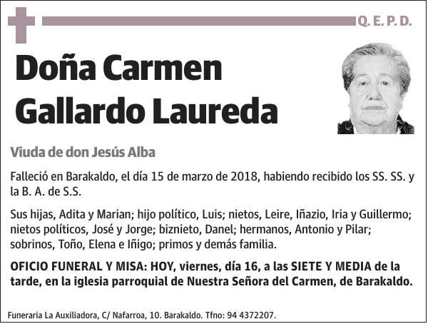 Carmen Gallardo Laureda