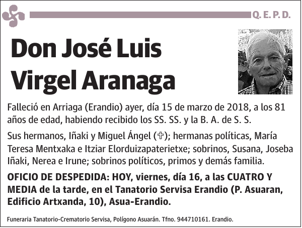 José Luis Virgel Aranaga