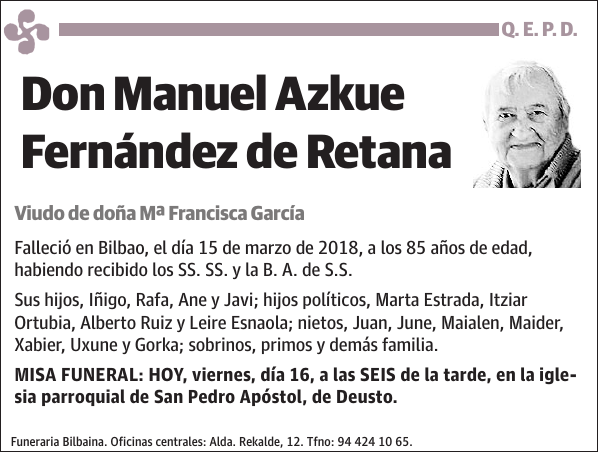 Manuel Azkue Fernández de Retana