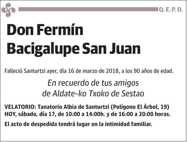 Fermín Bacigalupe San Juan