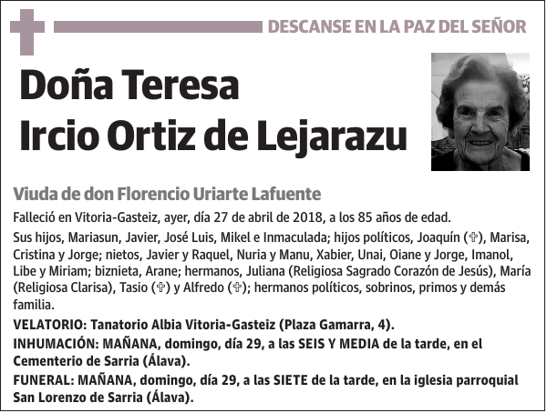 Teresa Ircio Ortiz de Lejarazu