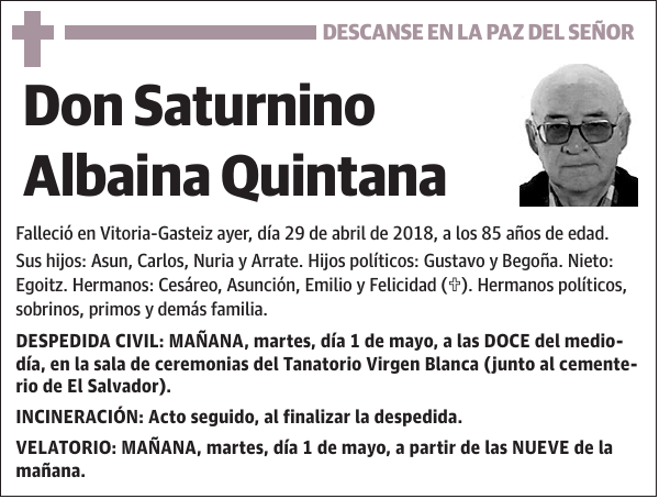 Saturnino Albaina Quintana