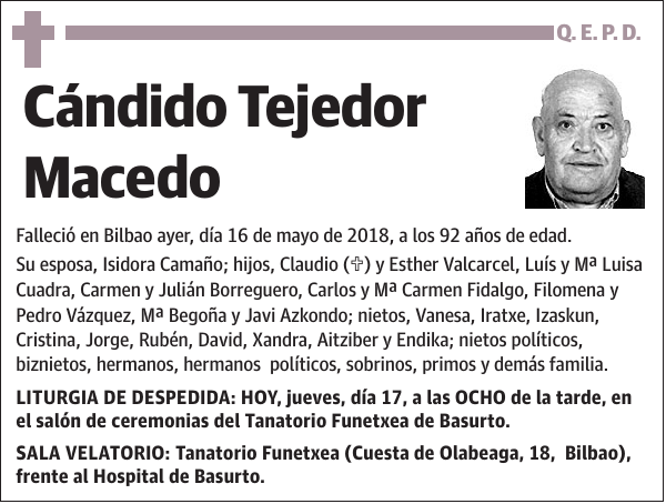 Cándido Tejedor Macedo