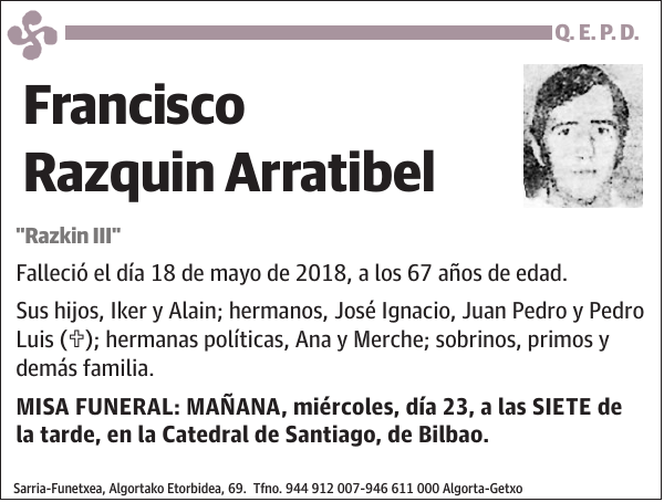Francisco Razquin Arratibel