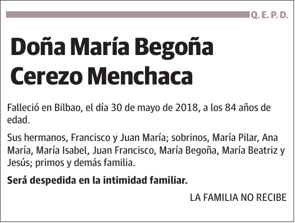 María Begoña Cerezo Menchaca
