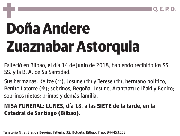 Andere Zuaznabar Astorquia