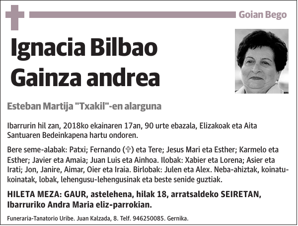 Ignacia Bilbao Gainza