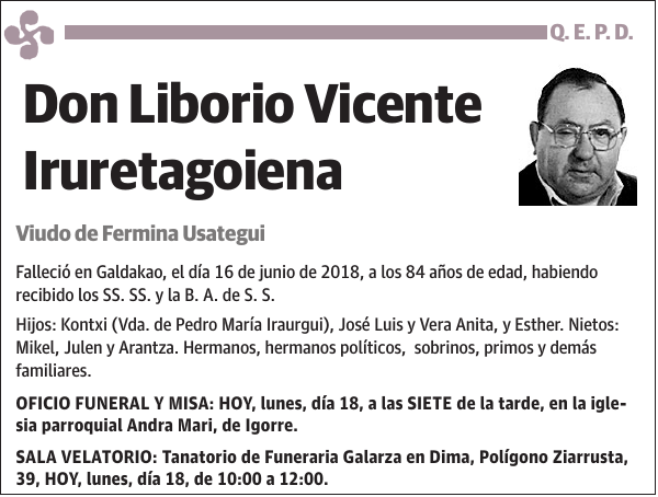 Liborio Vicente Iruretagoiena