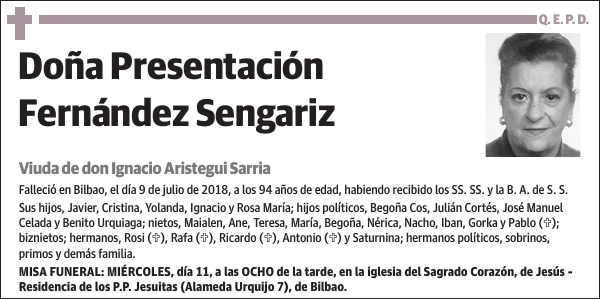 Presentación Fernández Sengariz