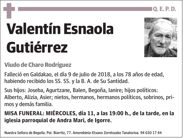 Valentín Esnaola Gutiérrez