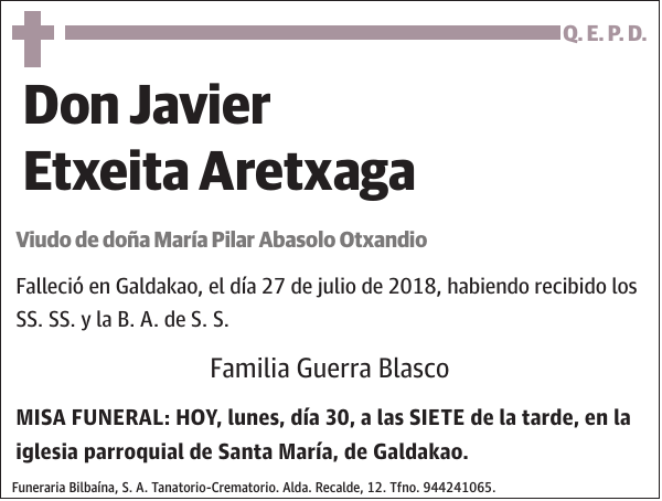 Javier Etxeita Aretxaga