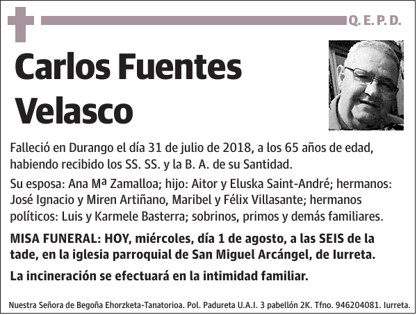 Carlos Fuentes Velasco